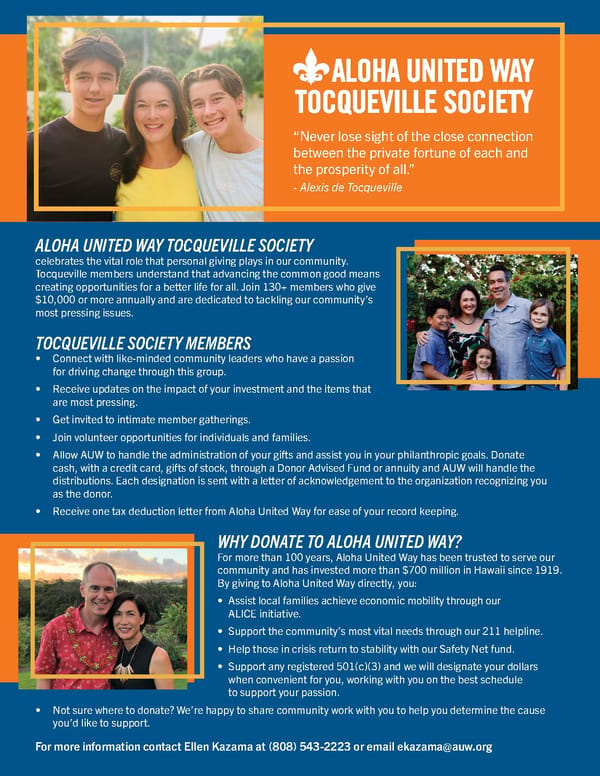 Tocqueville Society Flyer - Page 1